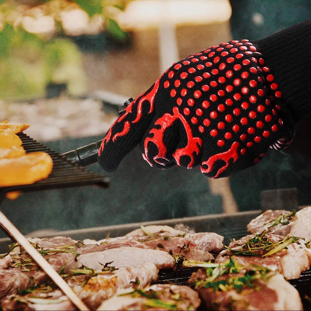 Grill handschuhe Hoch temperatur beständige Küchen – Bild 2