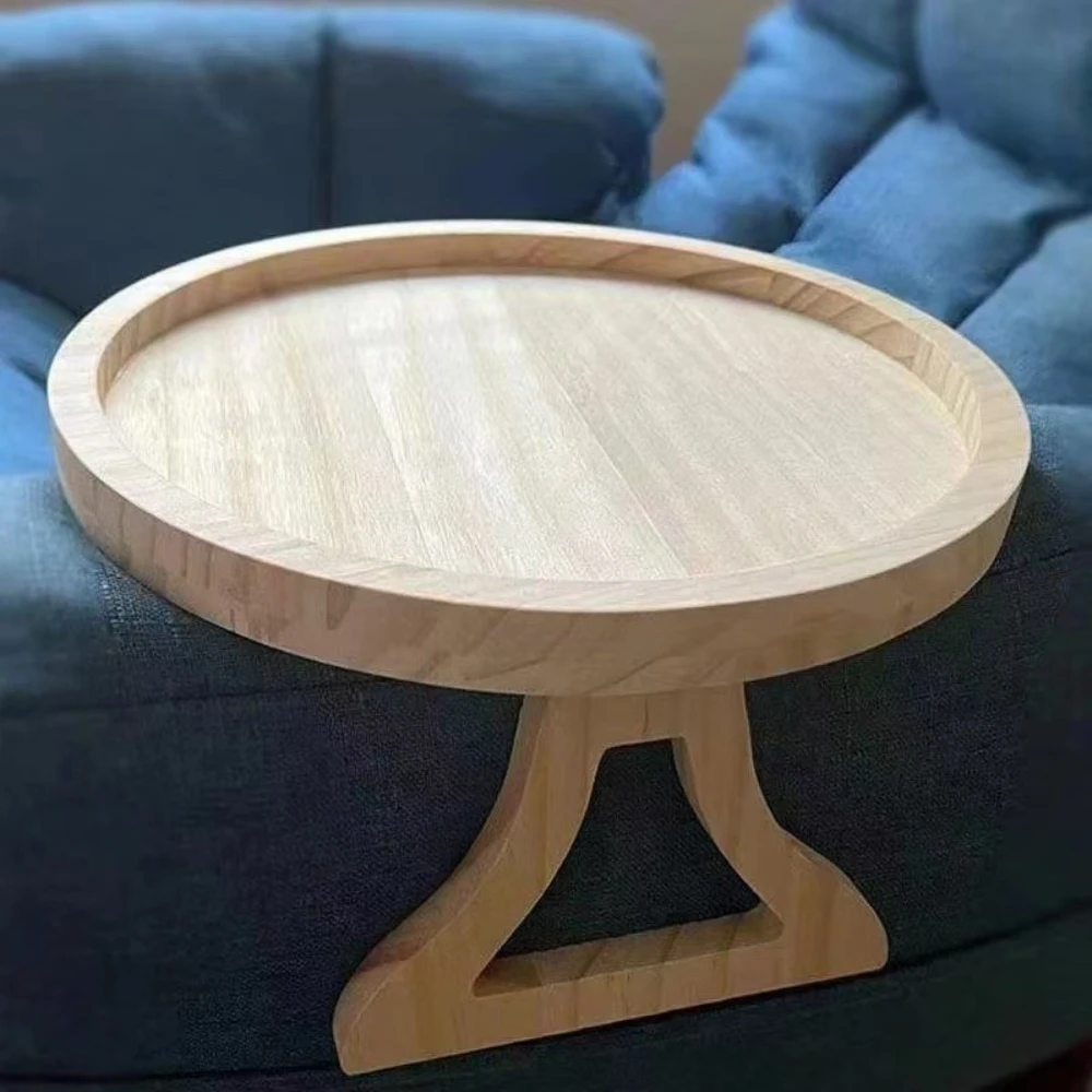 2025 Holzsofa-Armlehnen-Tablett, kreisförmiges – Bild 2