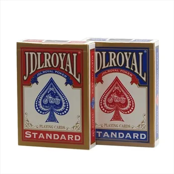 Jdlroyal Poker Rot/Blau Normale Spielkarten Standard Versiegelte Decks Zaubertricks Poker Spielkarten