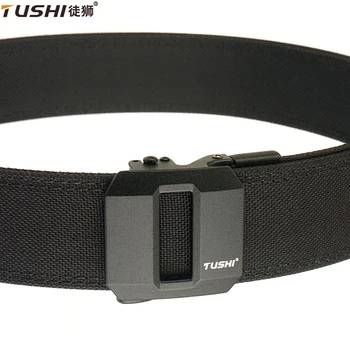 TUSHI Gürtel Harter Taktischer Gürtel für Männer Metall Automatische Schnalle IPSC Gun Gürtel 1100D Nylon
