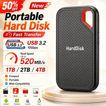 Praktische externe Festplatte, tragbare Solid-State-Festplatte, einfache Bedienung, SSD für die tägliche