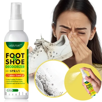 100 ml Fußschuhe Deodorant Spray Zitrone Parfüm Füße Schock Geruch Nemesis Deodorant Entfernung