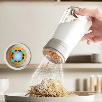 Salzspender, kein Drücken erforderlich, Salztank, Glas, Zuckerflasche, Streuer, Kanister, Küche, Gewürzbox