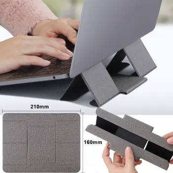 Faltbarer Tablet-PU-Ständer für 12,5 13 14 15 16 Zoll Laptop-Halter, Computer-Tablets, Halterung