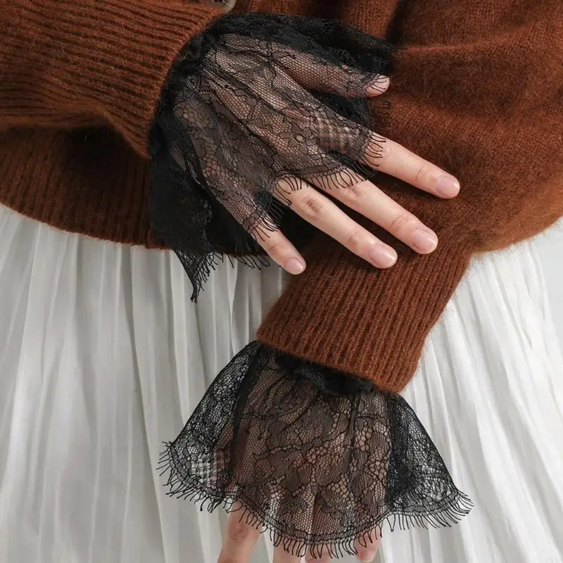 Elegante, abnehmbare Hochzeitsmanschetten für Damen