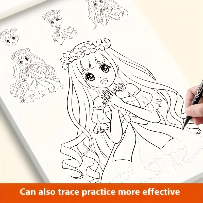 Anime-Charakter-Linienkunst-Zeichenbuch für Anfänger | – Bild 6