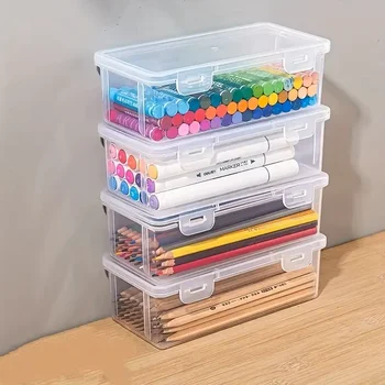 4er-Pack große transparente PP-Aufbewahrungsboxen mit Deckeln, staubdicht, feuchtigkeitsbeständig, robust
