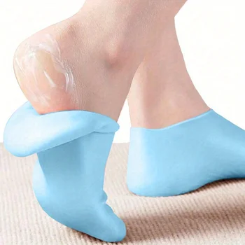 Feuchtigkeitsspendende Fußsocken, Silikonsocken für trockene, rissige Füße, Damen-Fußsocken