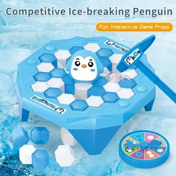 Mini Ice Breaking Penguin Saves Little Penguin Ice Knocking Game Kinder Desktop Interaktive Wettbewerb
