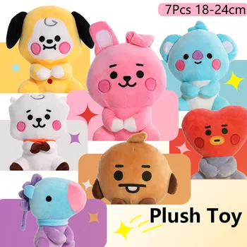 Heißer B-T-21 Plüschtier-Rucksack-Anhänger: Tata, Koay, Shooky, Mang, Cooky Cartoon-Tierfigur für Schlüssel