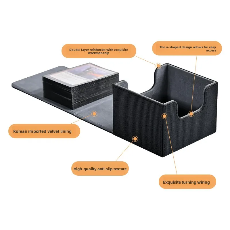 Kartendeckbox, Kartenaufbewahrungsbox für 100 einzeln – Bild 6