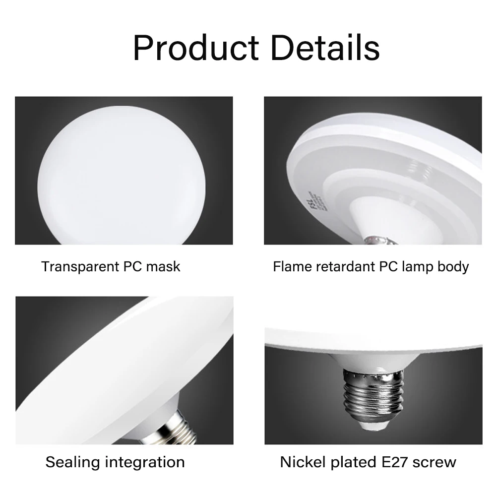 1PC 220V Led-lampe E27 Basis Haushalt Energiesparlampe 20W – Bild 5