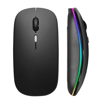 Drahtlose Maus RGB Wiederaufladbare USB 2,4 GHz Bluetooth Mäuse Drahtlose Computer Mause LED Backlit