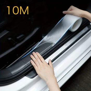 Kantenschutz für Autotüren aus 3D-Kohlefaser, Transparente Kratzschutzfolie, Wasserdichtes Klebeband