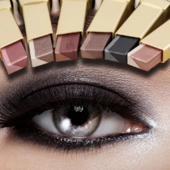 Doppelte Farbe Lidschatten Stick Glitter Highlight Schatten Stick Augen Make-Up Wasserdicht Dauerhafte
