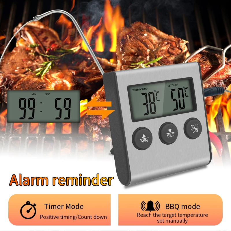 Digitales Küchenthermometer für Fleisch und Lebensmittel – Bild 5