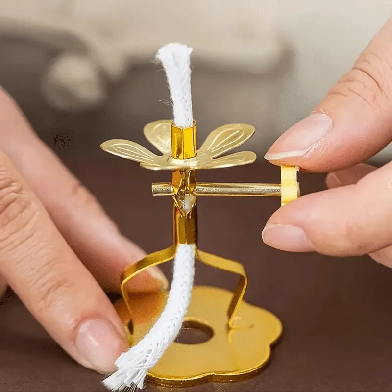 1 Stück eleganter goldener Kerzenhalter mit verstellbarem – Bild 5