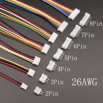 Mini Micro JST PH2.0 2,0mm Pitch 2/3/4/5/6/7/8 Pin Anschlüsse Weibliche und Männliche Stecker (5 Stück)