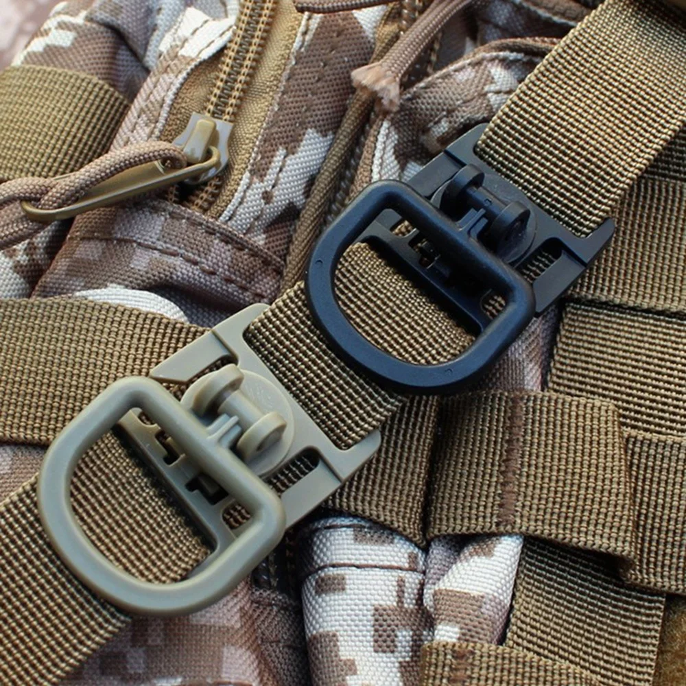 4 Stück 360 Rotation D-Ring Clips Taktische Tasche Zubehör – Bild 2