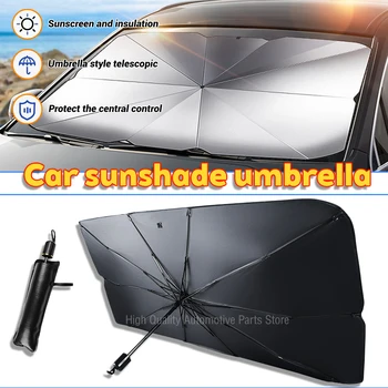 Auto Sonnenschirm Regenschirm Windschutzscheibe Klappbarer Sonnenschirm vorne Regenschirm Typ Sonnenschutz