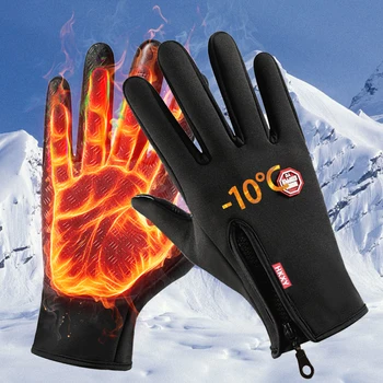 Warme Winterhandschuhe für Herren und Damen, wasserdichter und hautfreundlicher Touchscreen, geeignet