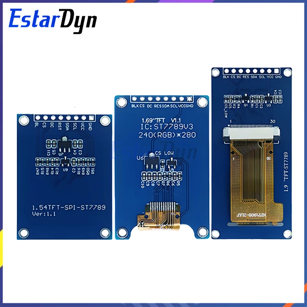 1,54 1,69 1,9 Zoll IPS TFT Display HD-Bildschirm SPI ST7789 – Bild 2
