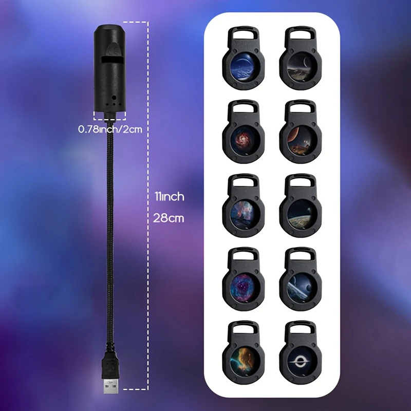 LED-Galaxie-Projektionslicht 1 Licht + 10 Bildwechsel – Bild 5