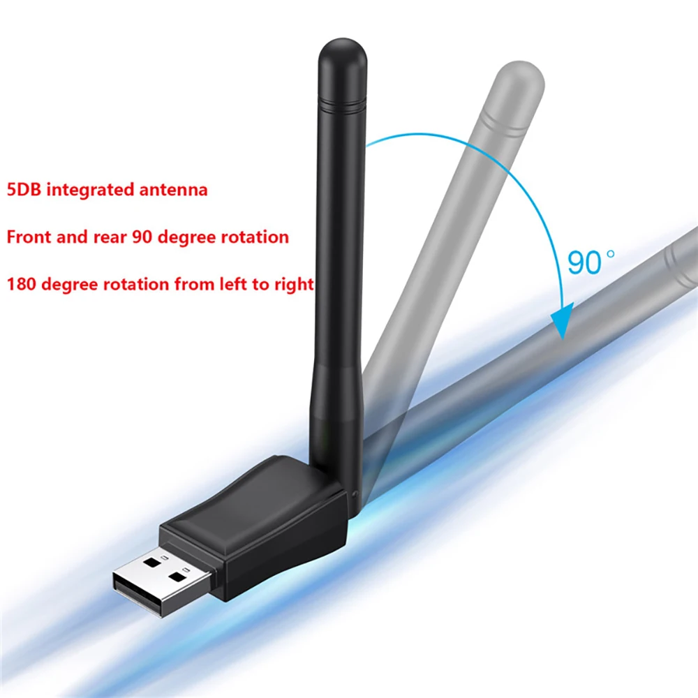 150 Mbit/s Mini-USB-WLAN-Adapter 2,4 GHz mit Antenne – Bild 6