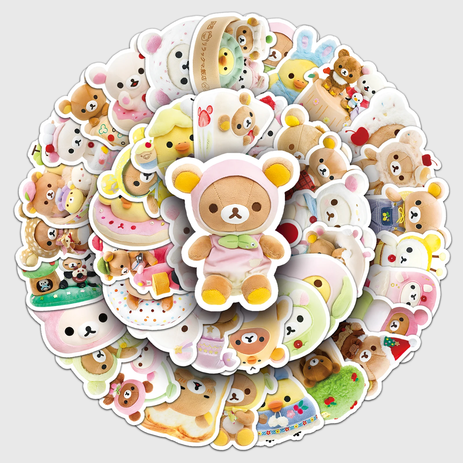 50 Stück Easy Bear Series Cartoon Niedliche