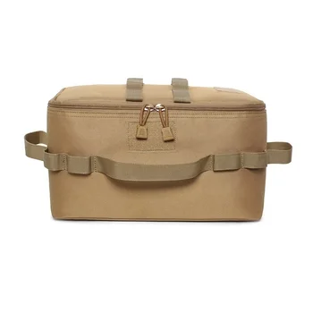 Große Outdoor-Camping-Aufbewahrungstasche - Bodennagel-Werkzeugtasche mit Picknick-Kochgeschirr-Set