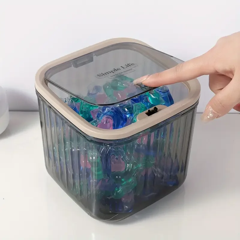 1-teilige transparente Mini-Desktop-Aufbewahrungsbox mit