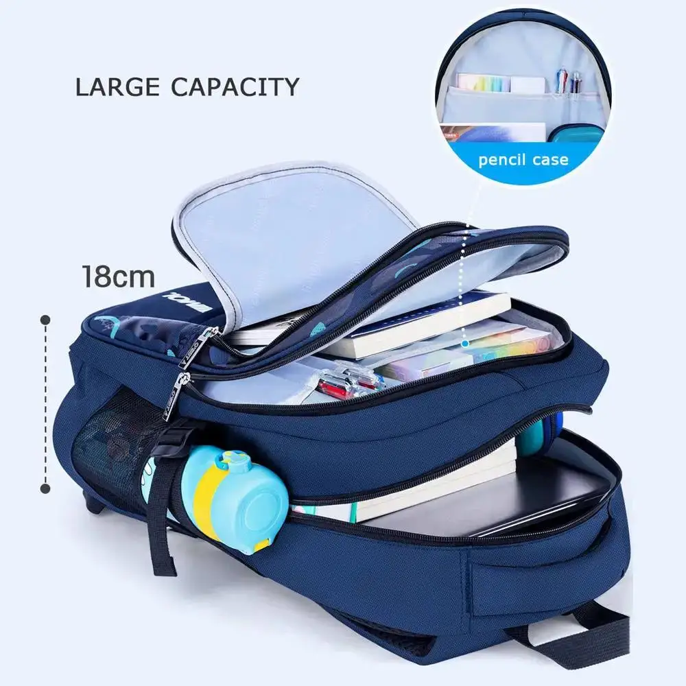Wasserdichter Schulrucksack für Kinder, Lässiger – Bild 2