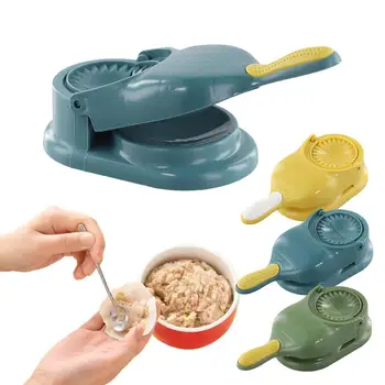 2 In 1 Knödel Maker DIY Kit Wrapper Presser Manuelle Arbeitssparende Ravioli Empanadas Teig Haut Molder