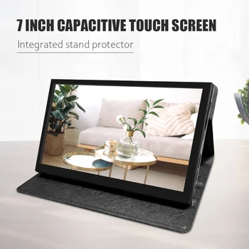 7 Zoll LCD IP-Display HDMI-kompatibler Touchscreen mit Gehäuse 1024x600 Auflösung für Himbeer Pi 3 Pi4 PC