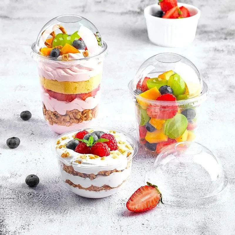 50 Stück Puddingbecher mit Deckel, Kunststoffboxen – Bild 4