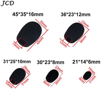 JCD 10 Stück Mini-Mikrofon-Schaumstoff-Abdeckungen, Mikrofon-Schutzabdeckungen