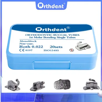 Orthdent 80pcs/20sets zahn ärztliche kiefer ortho pä disch verklebbare bukkale Röhren Mono block einzelne