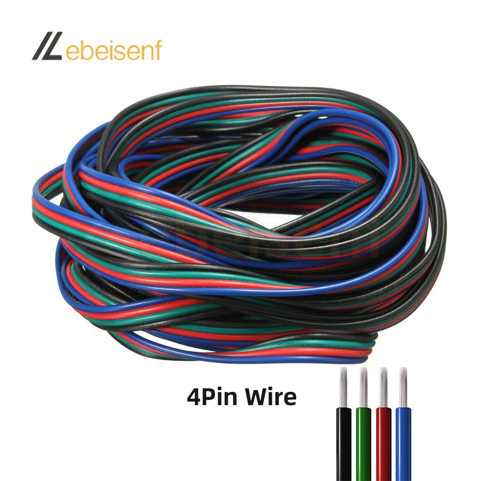 Farbiges LED Streifen Verlängerungskabel 5/10M 22AWG 2-6Pin – Bild 5