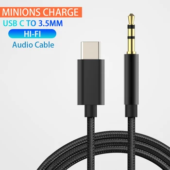 USB Typ C auf 3,5 mm Aux-Audiokabel, Headset-Lautsprecher, Kopfhöreranschluss, Adapter, Auto-Aux für Samsung