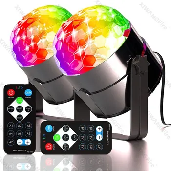 RGB LED Bühne Disco Licht Rotierenden DJ Ball Strobe Sound Control Magic Dance Auto Weihnachten Geschenk Party