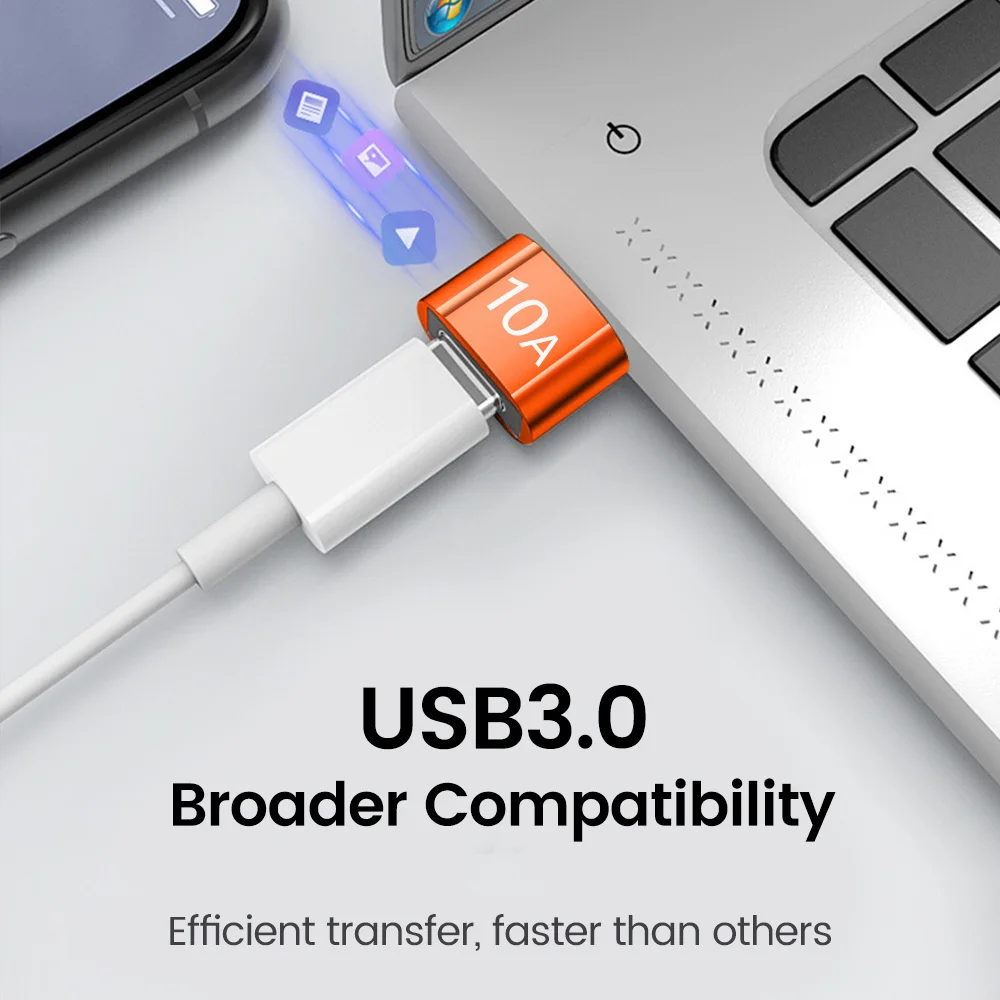 USB-C auf USB-A 3.0 OTG-Adapter, 10 A – Bild 3