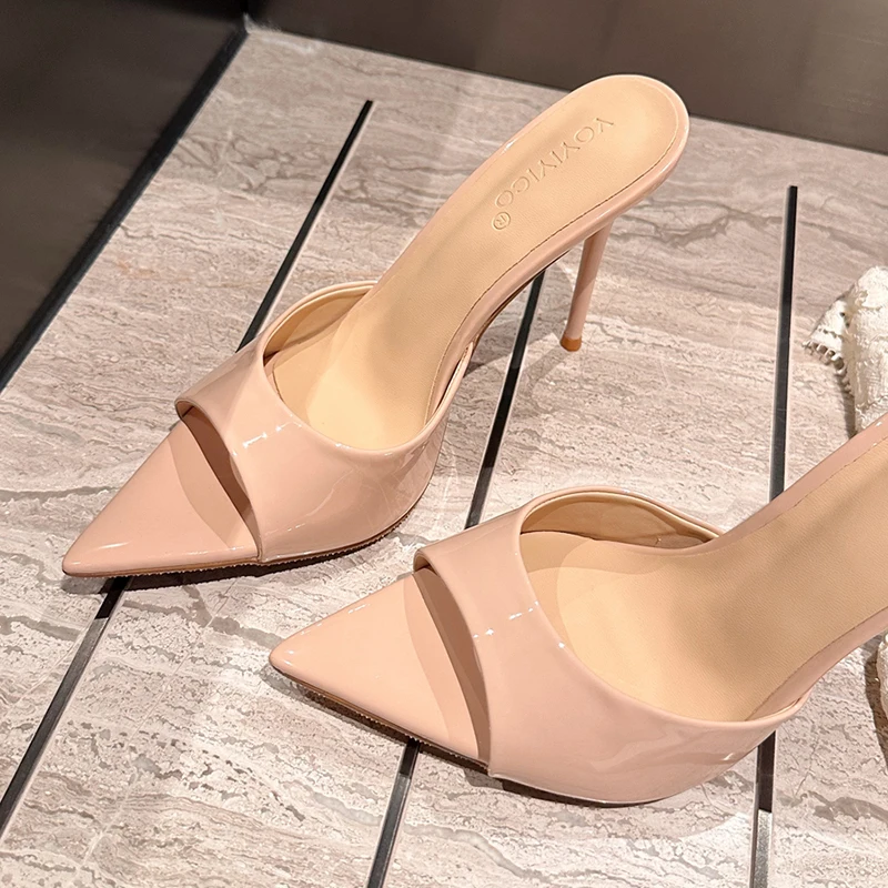 Nachtclub Mode Dünne High Heel Sommer Frauen Hausschuhe Mode – Bild 6