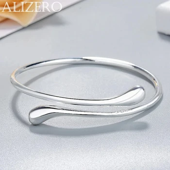 Charm-Armbänder aus 925er-Sterlingsilber für Damen, feine Armreifen mit Wassertropfen, Damenmode, Hochzeit
