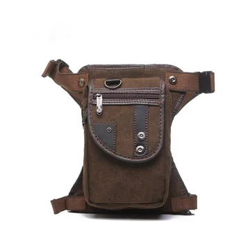 Univesial Oberschenkel-Umhängetaschen für Herren, Retro-Mode, Outdoor-Sport, Gürtel, Beintasche, Motorrad