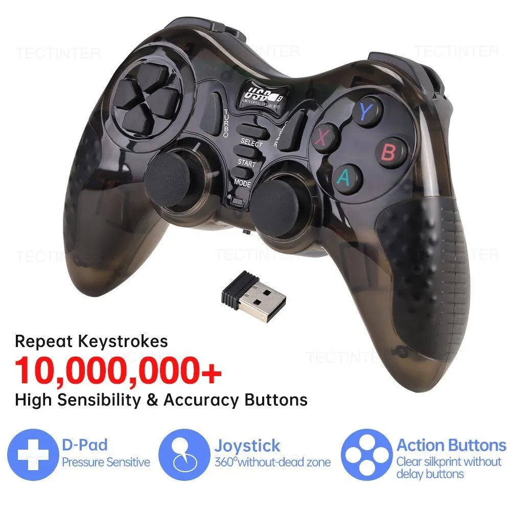 2,4 ghz wireless game controller für ps3 zubehör controlle pc – Bild 4