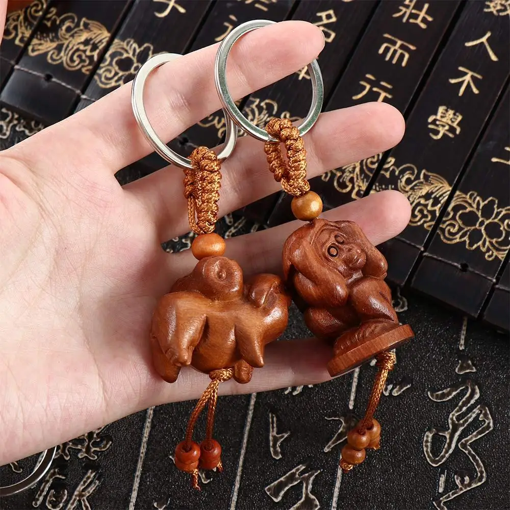 Ethnisches Maskottchen Mahagoni Chinesisch 12 Tierkreis – Bild 5