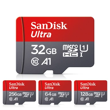 SanDisk Speicherkarte 128GB 64GB 32GB TF Micro SD Karte Klasse 10 UHS-I Flash-Karte Speicher für Smartphone PC