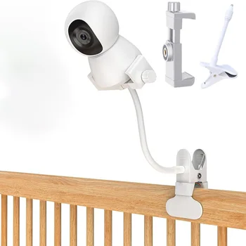 Flexible Baby Monitor Halterung Baby Kamera Halter 1/4 Schraube Clip Schlauch Lochlose Montage CCTV Baby