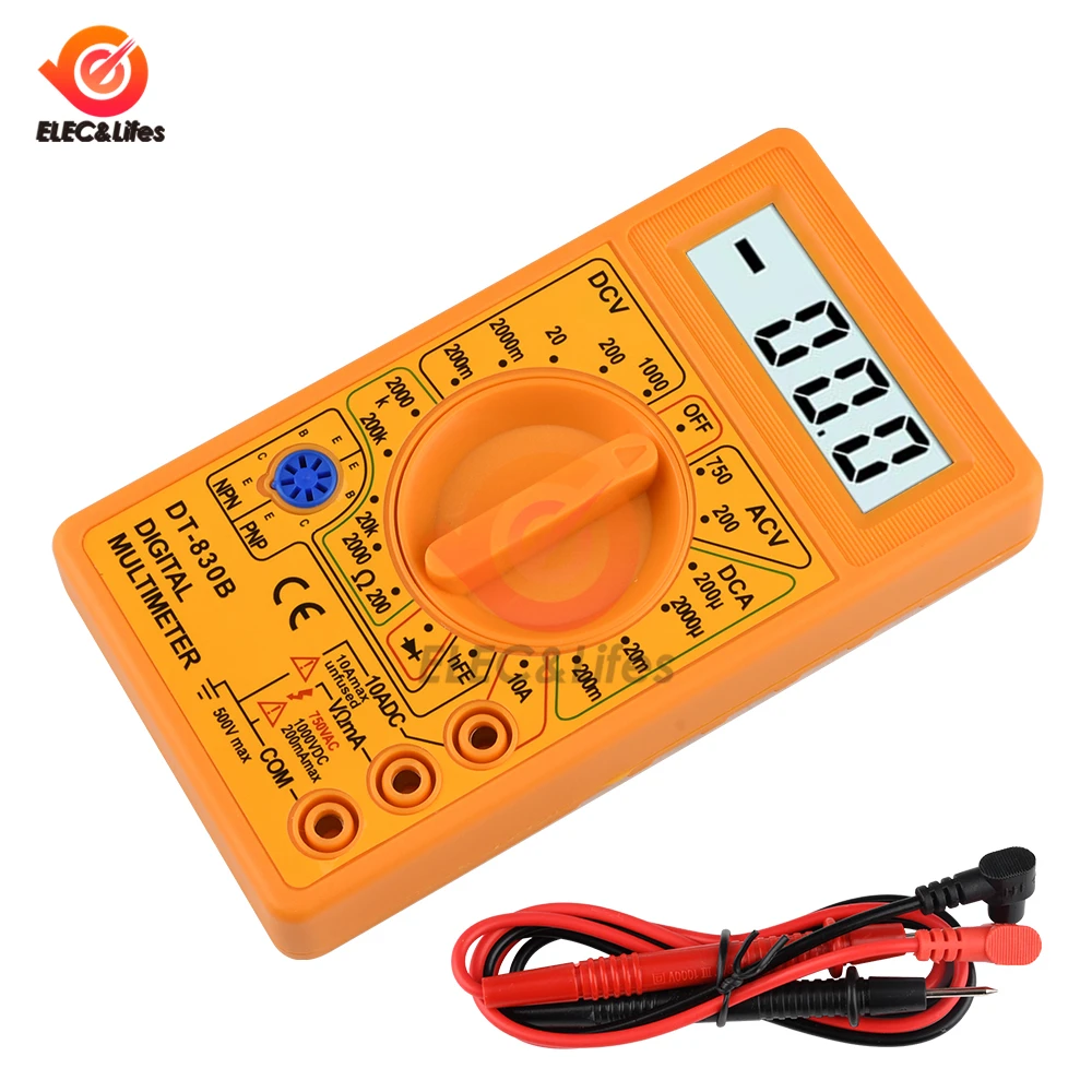 LCD Digital Multimeter DT-830B Elektrische Voltmeter – Bild 3
