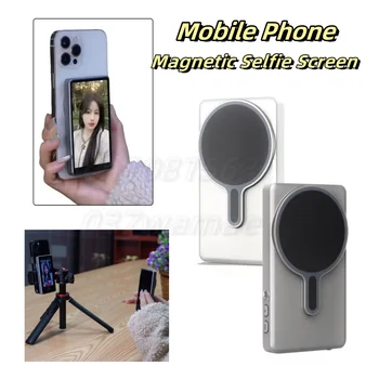 Magnetische Telefon Vlog Selfie Monitor Bildschirm für Telefon Rückfahrkamera für Selfie Rückkamera kompatibel